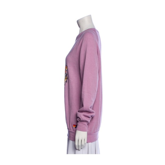Aviator Nation Tiger Surfy Santa Unique Crew Sweatshirt Mauve Members‎ Only Sz S - Picture 5 of 7